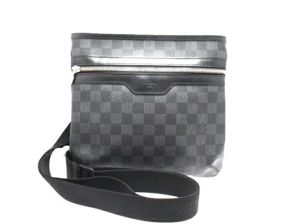 LOUIS VUITTON Thomas Shoulder Bag Damier Graphite Black